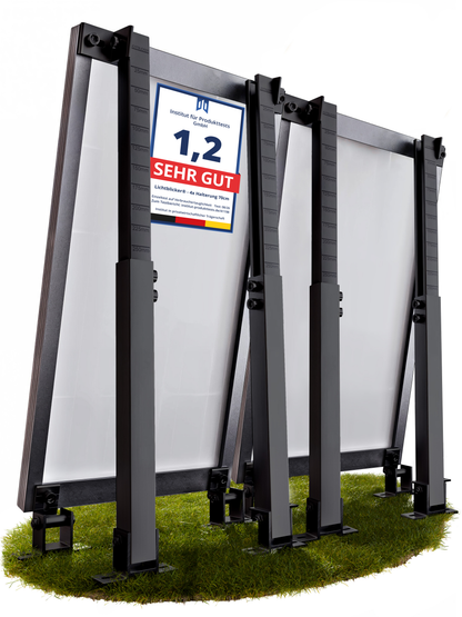 4x Balkonkraftwerk Halterung verstellbar 42 bis 70cm Alu | Edelstahlschrauben | für 2x Photovoltaikmodule 0%MwSt