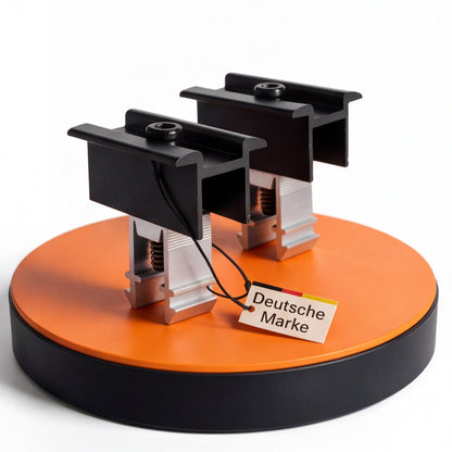 2x Mittelklemme für Solarhalterung Ziegeldach. Modulhöhe 30-45mm. Edelstahlschraube und Aluminium. Dachhalterungen Solar Balkonkraftwerk Dachhaken PV Halter 0% MwSt