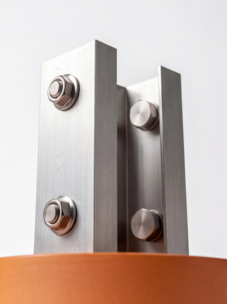 2x Verbinder für Schiene Solarhalterung Ziegeldach. Schiene 40x40mm. Edelstahlschraube und Aluminium. Dachhalterungen Solar Balkonkraftwerk Dachhaken PV Halter 0% MwSt